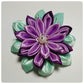 Kanzashi bloem - paars, groot