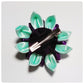 Kanzashi bloem - paars, groot